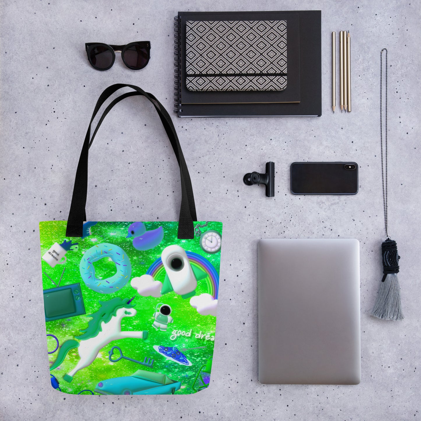 【送料無料】UNIVERSE メロンソーダ|全面プリントトートバック