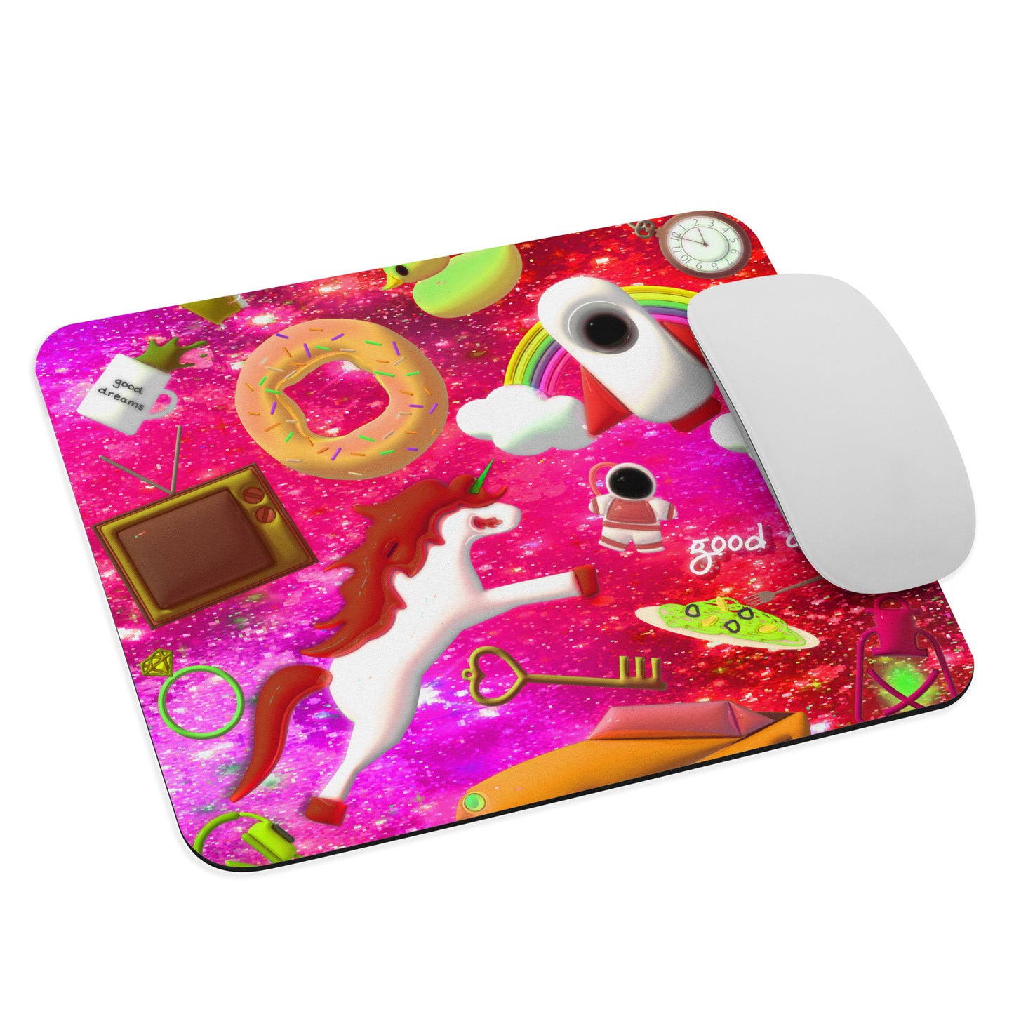 【送料無料】UNIVERSE ローズ|マウスパッド