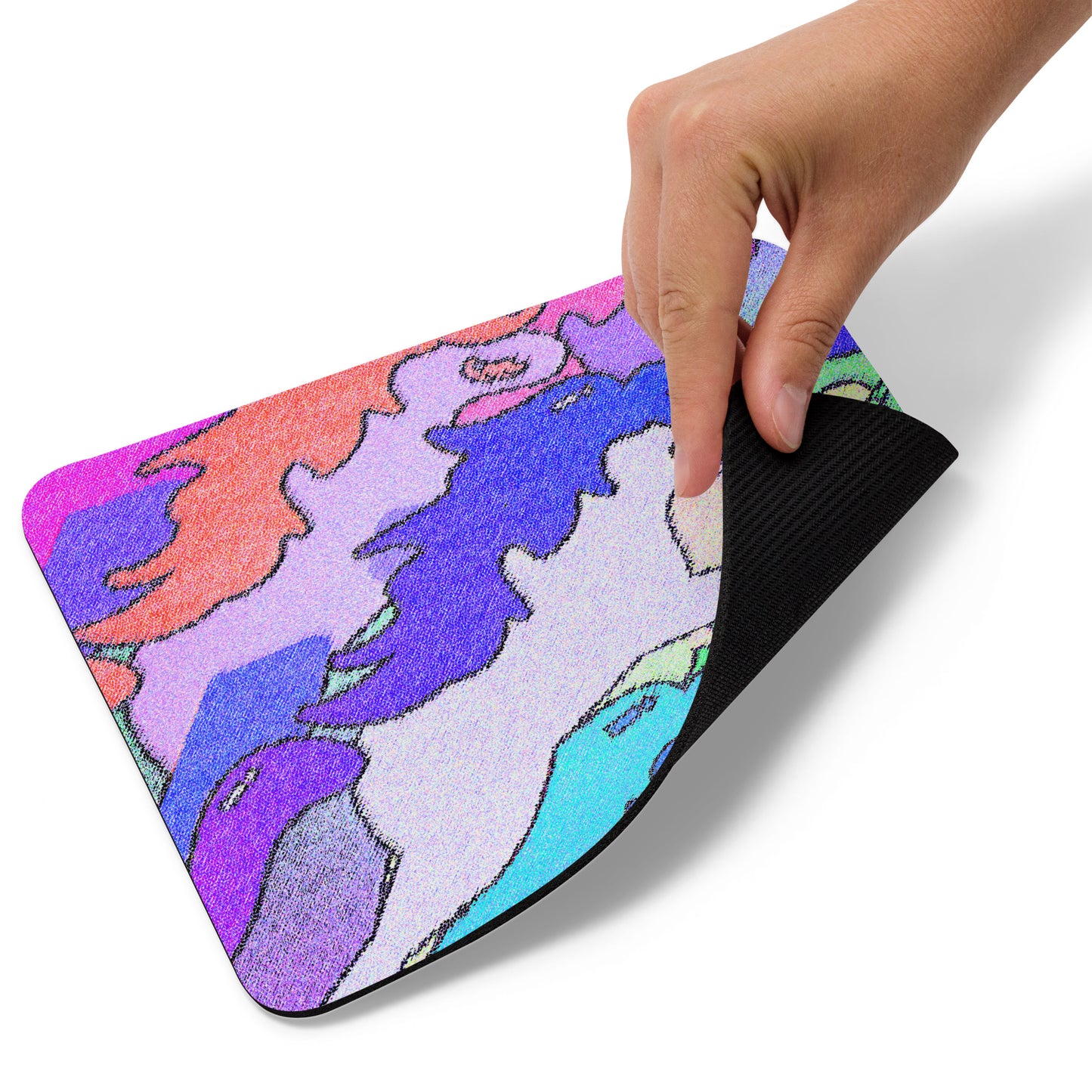 【送料無料】ILLUSION ブルー|マウスパッド