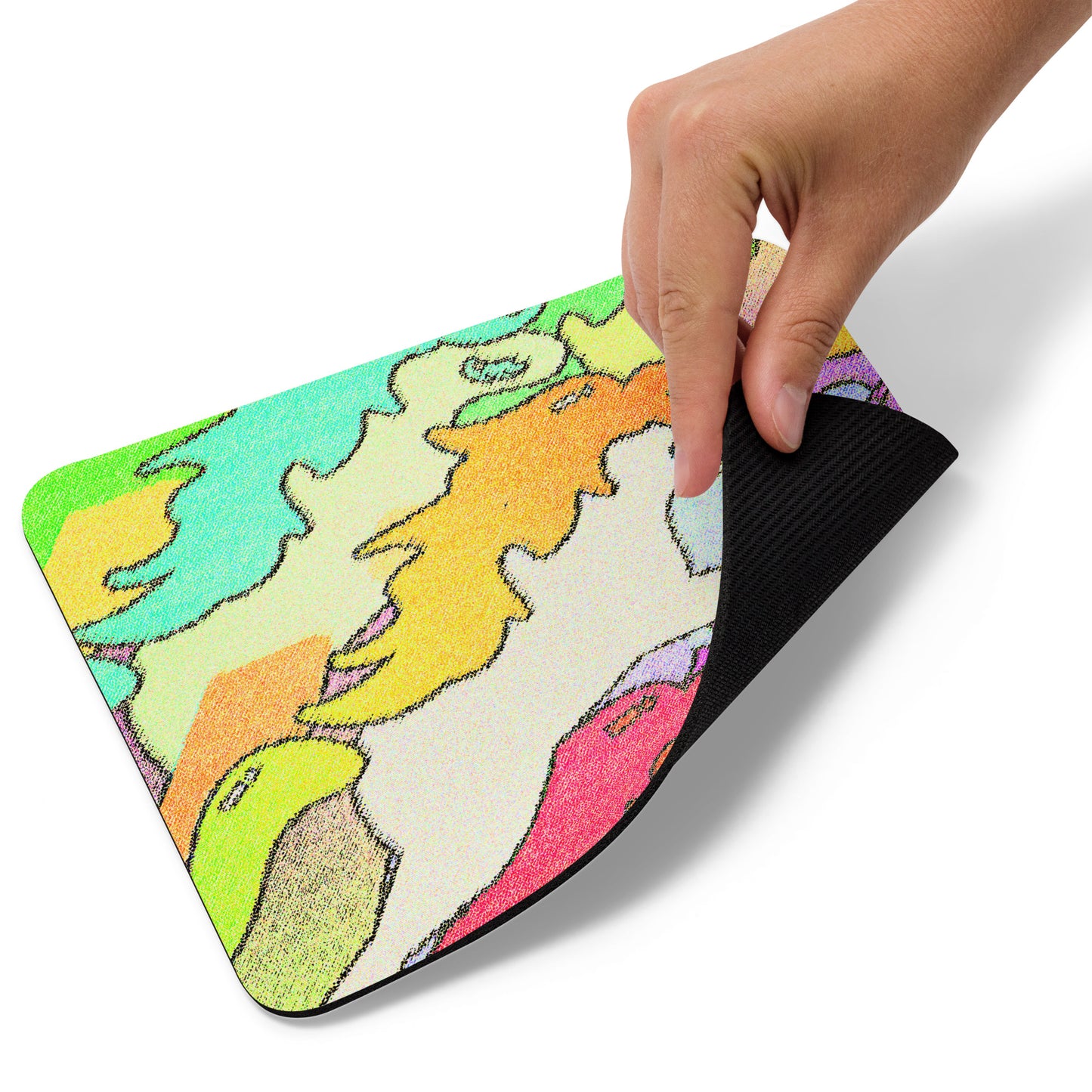 【送料無料】ILLUSION イエロー|マウスパッド