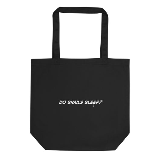 【送料無料】Do snails sleep?｜エコトートバッグ