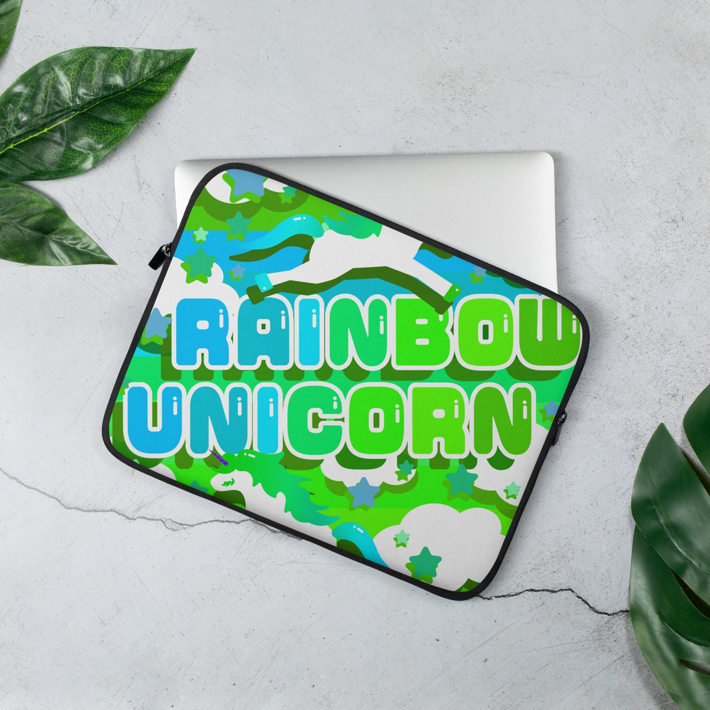 【送料無料】RAINBOW UNICORN メロンソーダ｜ノートパソコンケース/スリーブ