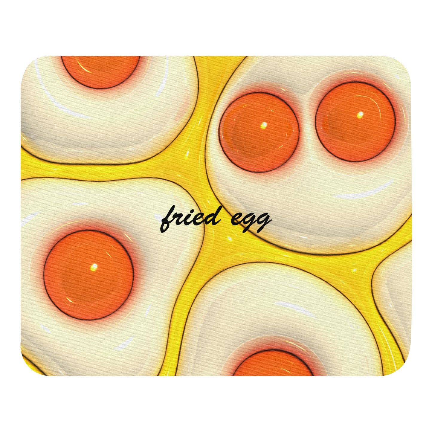 【送料無料】fried egg イエロー｜マウスパッド