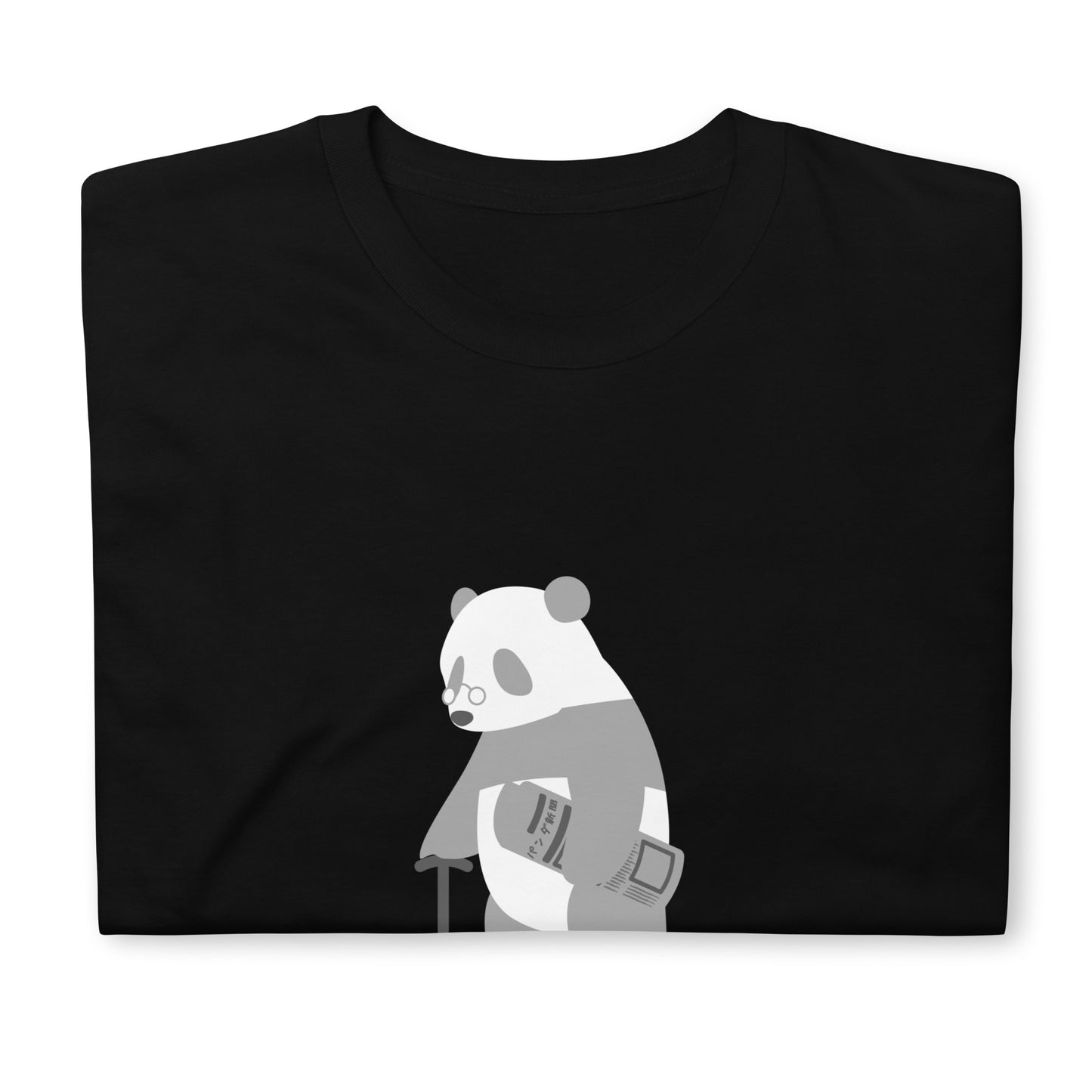 【送料無料】grandpa (grand panda)｜Ｔシャツ（ブラック）