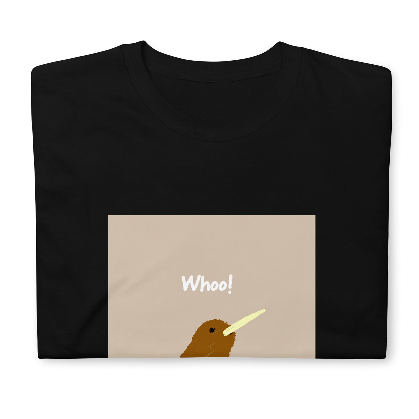 【送料無料】Whoo! ベージュ｜Ｔシャツ（ホワイト・ブラック）