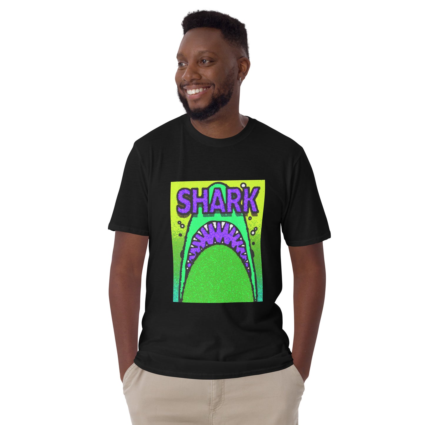 【送料無料】SHARK パープル｜Ｔシャツ（ホワイト・ブラック）