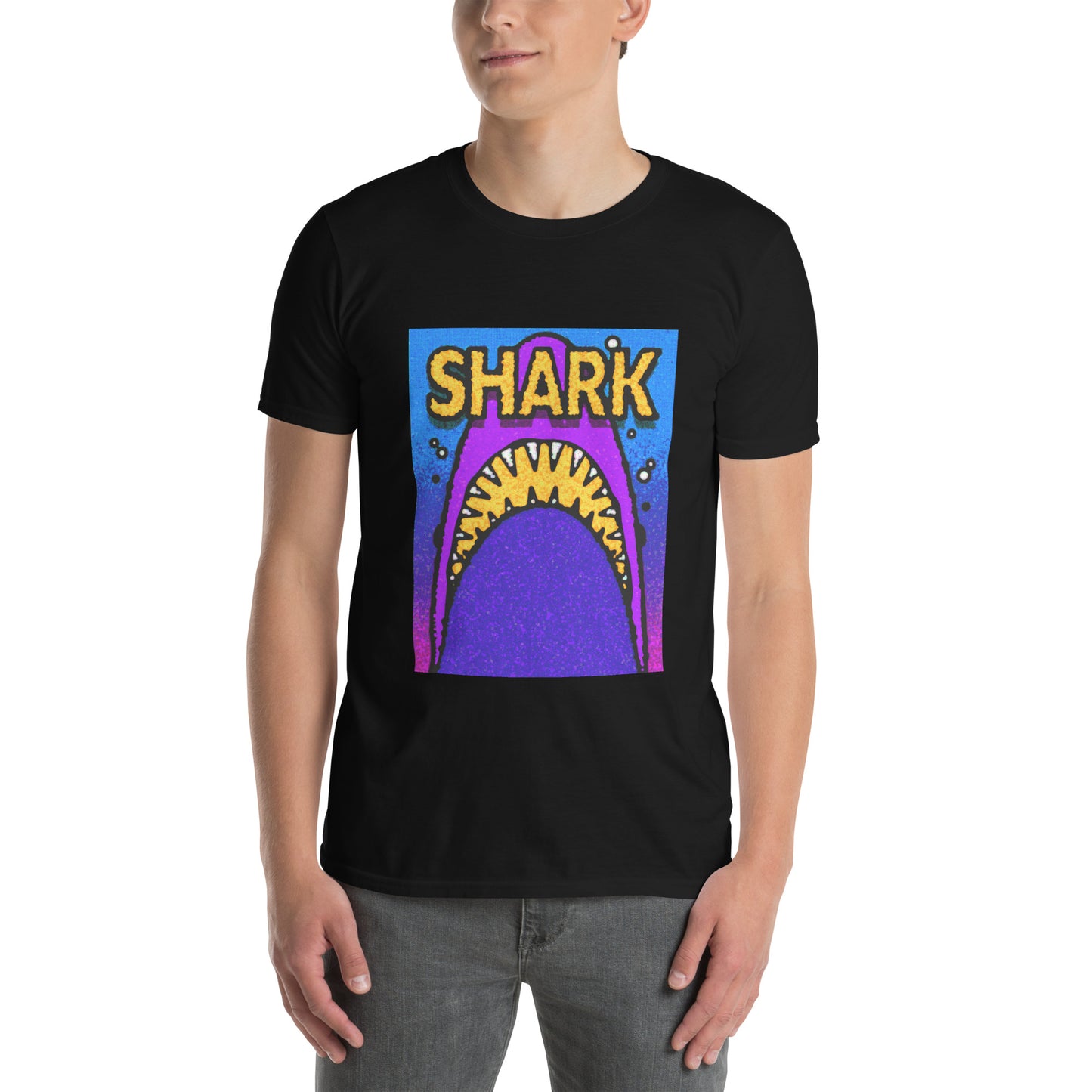 【送料無料】SHARK イエロー｜Ｔシャツ（ホワイト・ブラック）