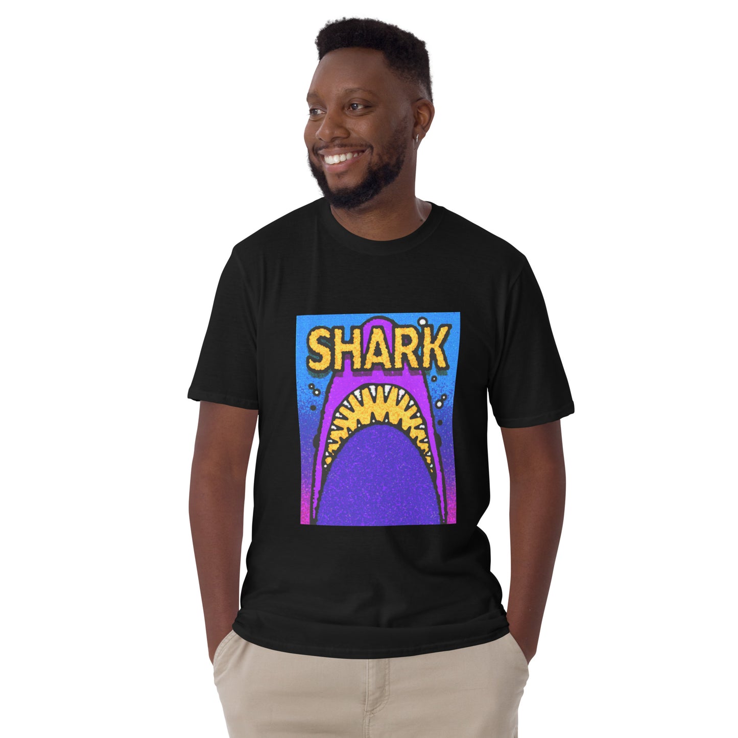 【送料無料】SHARK イエロー｜Ｔシャツ（ホワイト・ブラック）