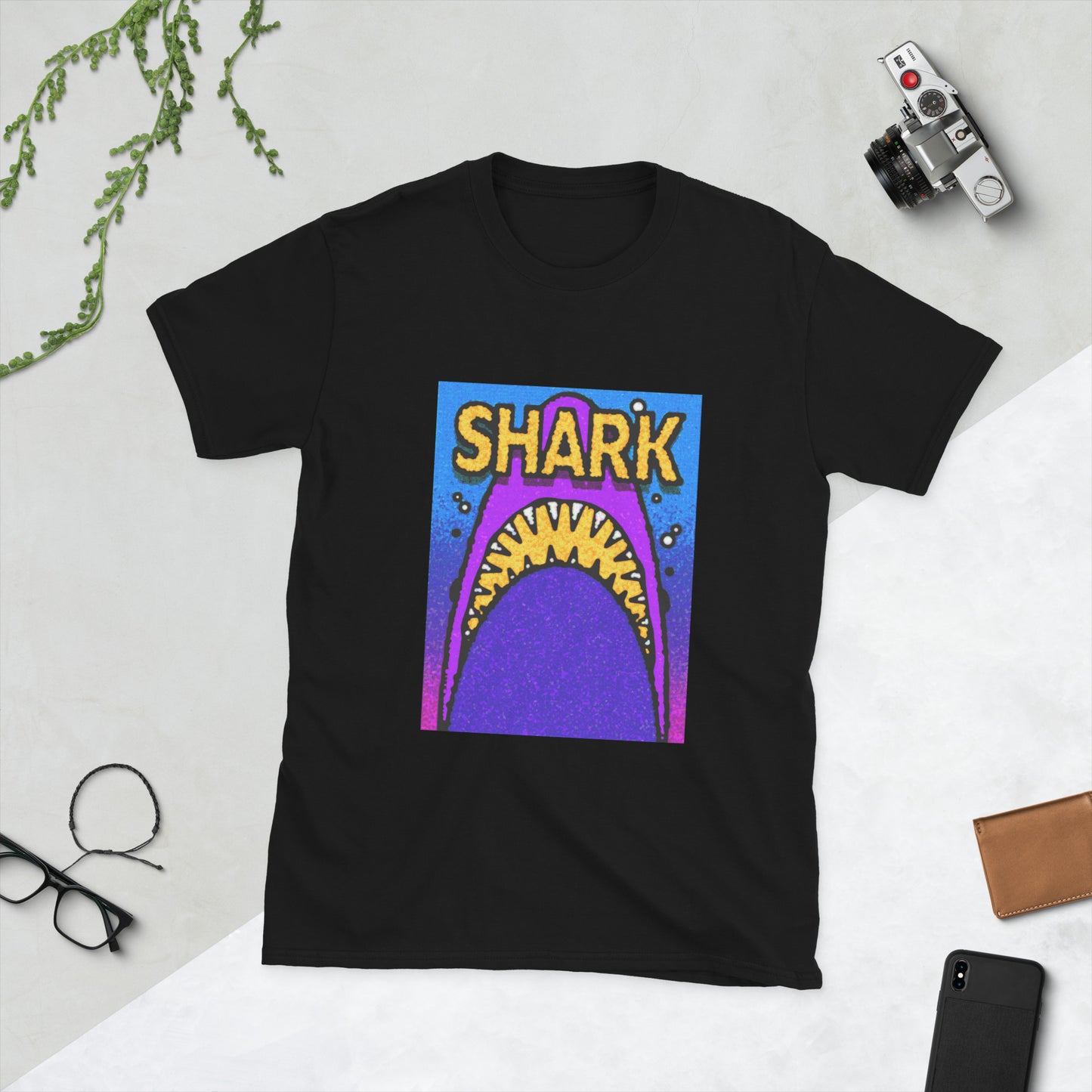 【送料無料】SHARK イエロー｜Ｔシャツ（ホワイト・ブラック）