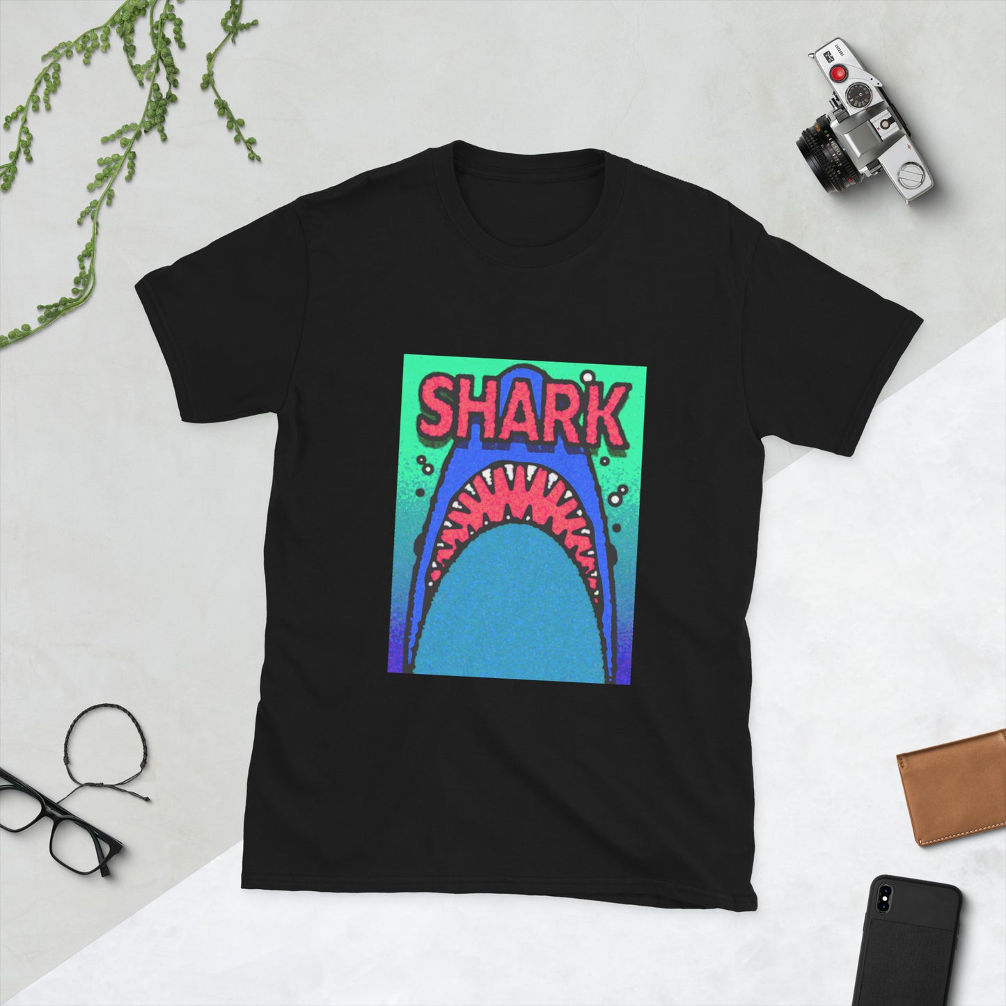 【送料無料】SHARK レッド｜Ｔシャツ（ホワイト・ブラック）