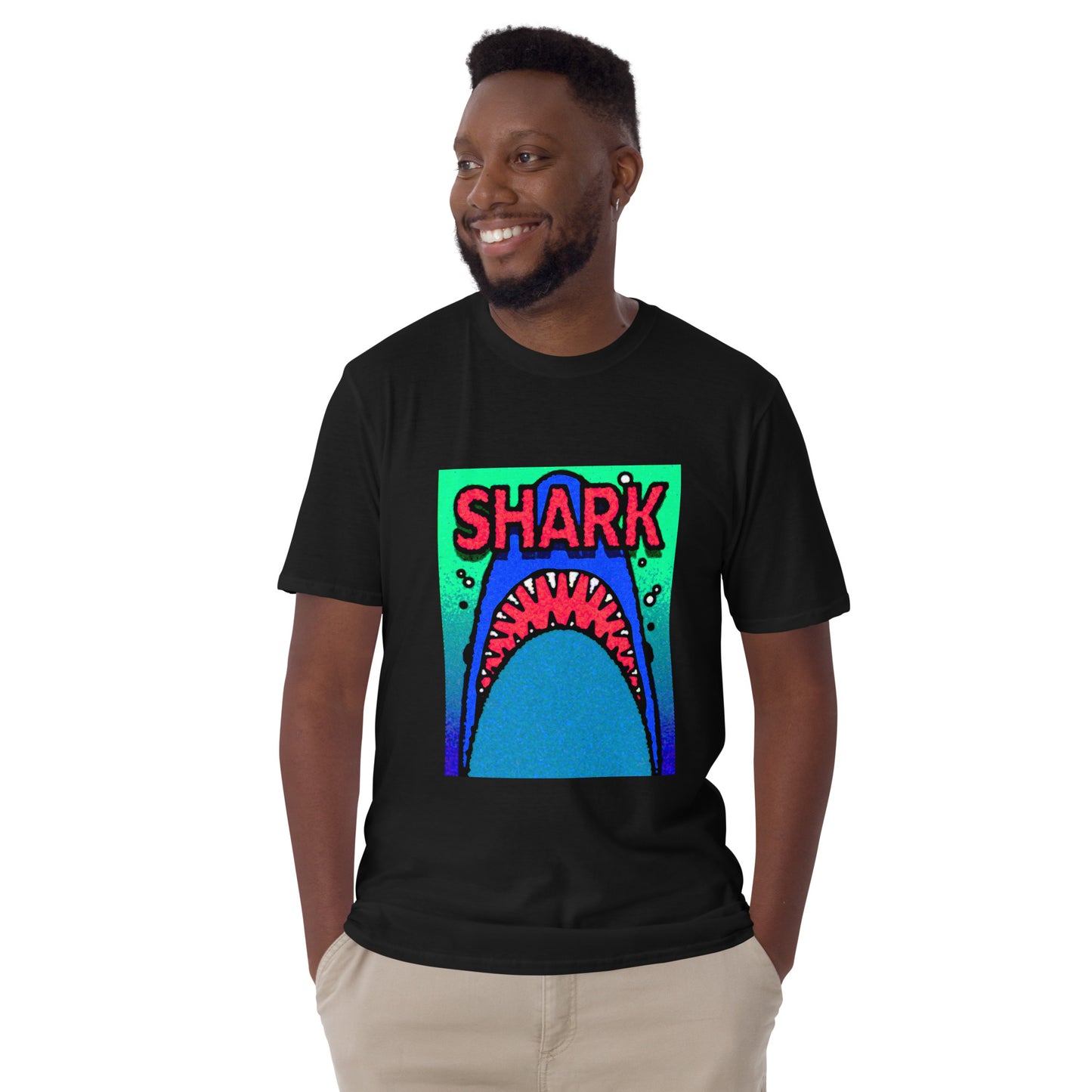 【送料無料】SHARK レッド｜Ｔシャツ（ホワイト・ブラック）