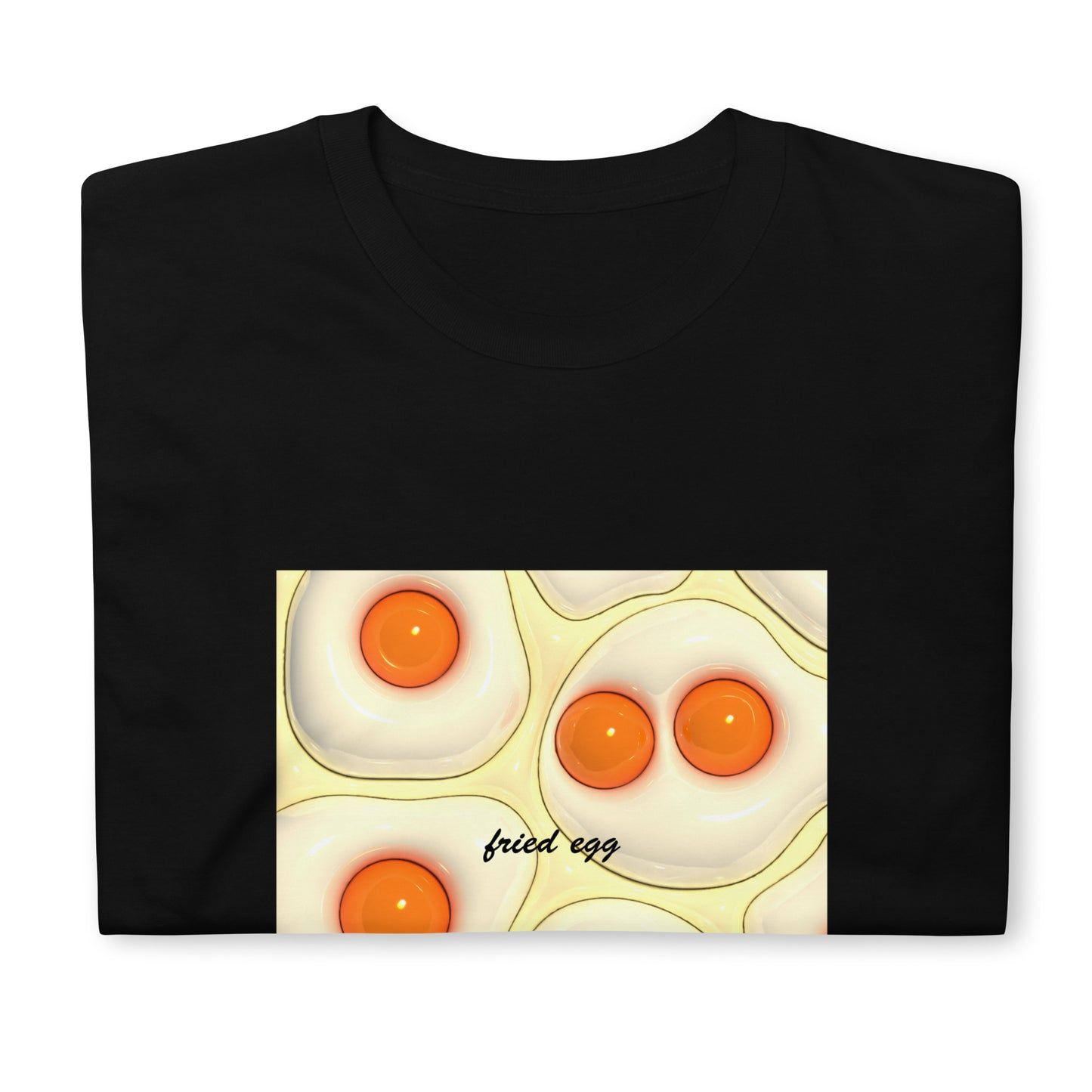 【送料無料】fried egg ホワイト｜Ｔシャツ（ホワイト・ブラック）