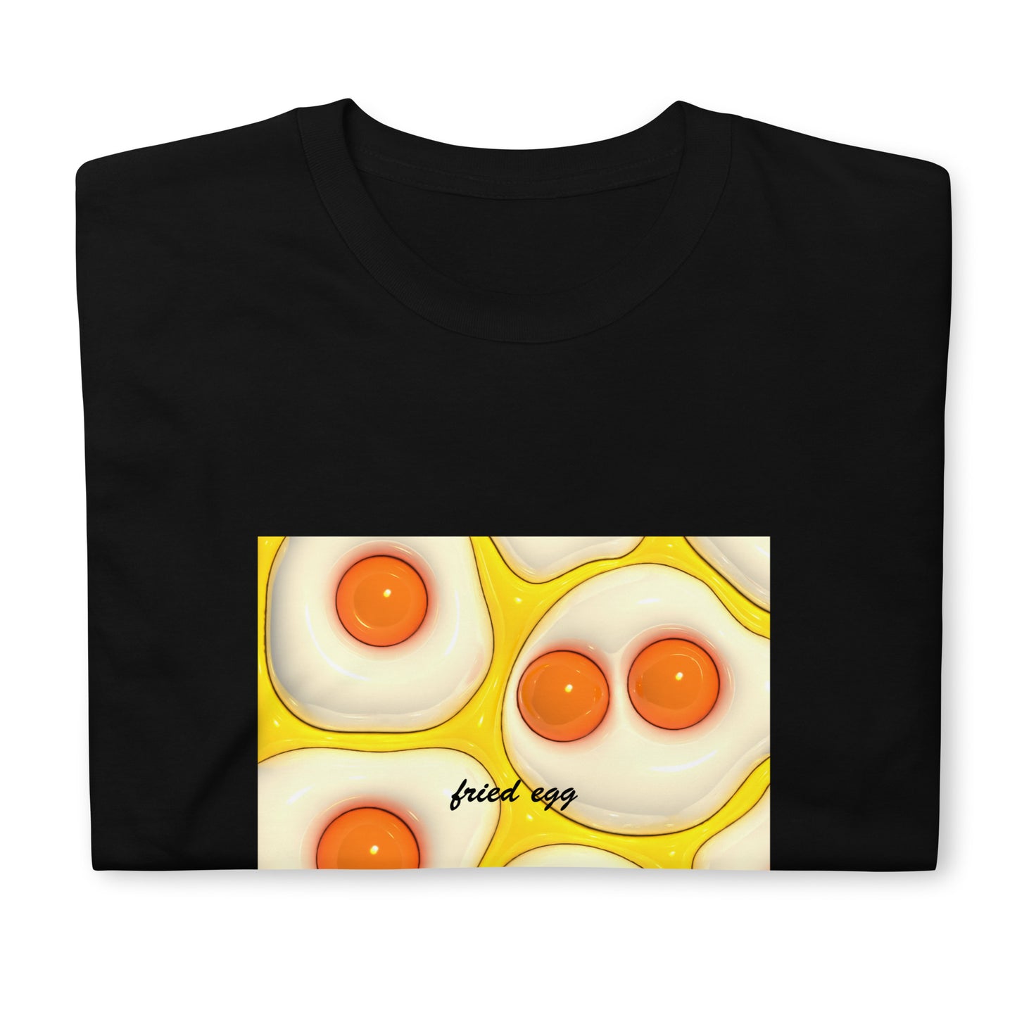 【送料無料】fried egg イエロー｜Ｔシャツ（ホワイト・ブラック）