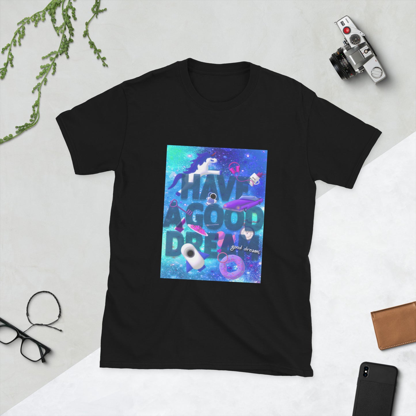 【送料無料】HAVE A GOOD DREAM ブルー｜Ｔシャツ（ホワイト・ブラック）