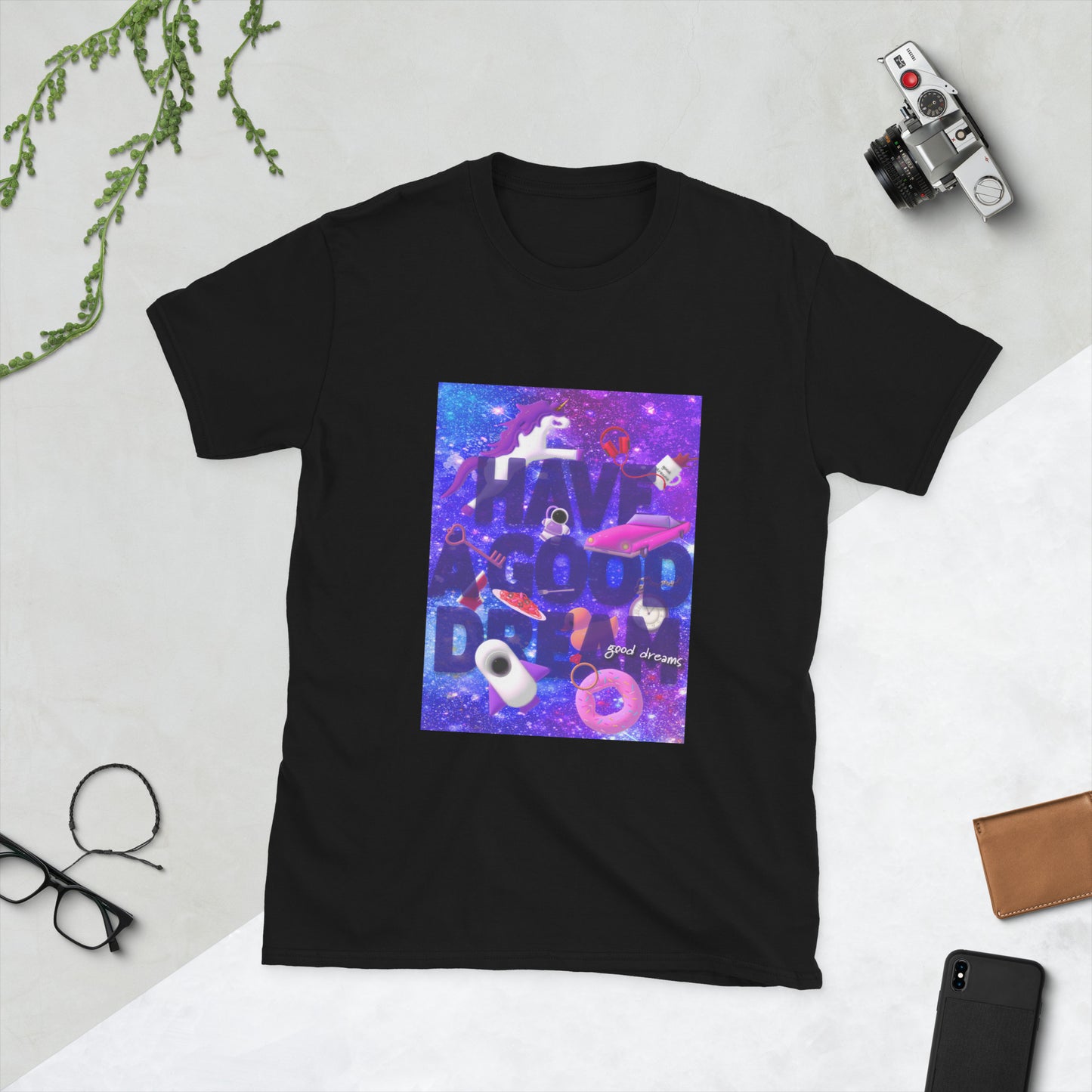 【送料無料】HAVE A GOOD DREAM バイオレット｜Ｔシャツ（ホワイト・ブラック）