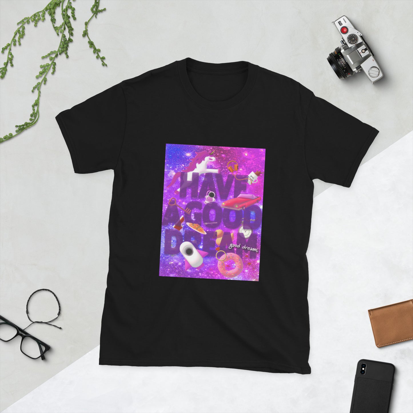 【送料無料】HAVE A GOOD DREAM ピンク｜Ｔシャツ（ホワイト・ブラック）