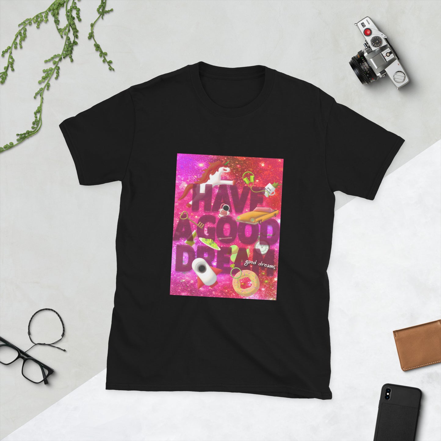 【送料無料】HAVE A GOOD DREAM ローズ｜Ｔシャツ（ホワイト・ブラック）