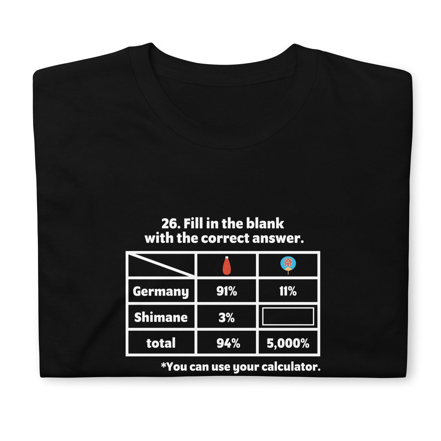 【送料無料】fill in the blank｜Ｔシャツ（ブラック）