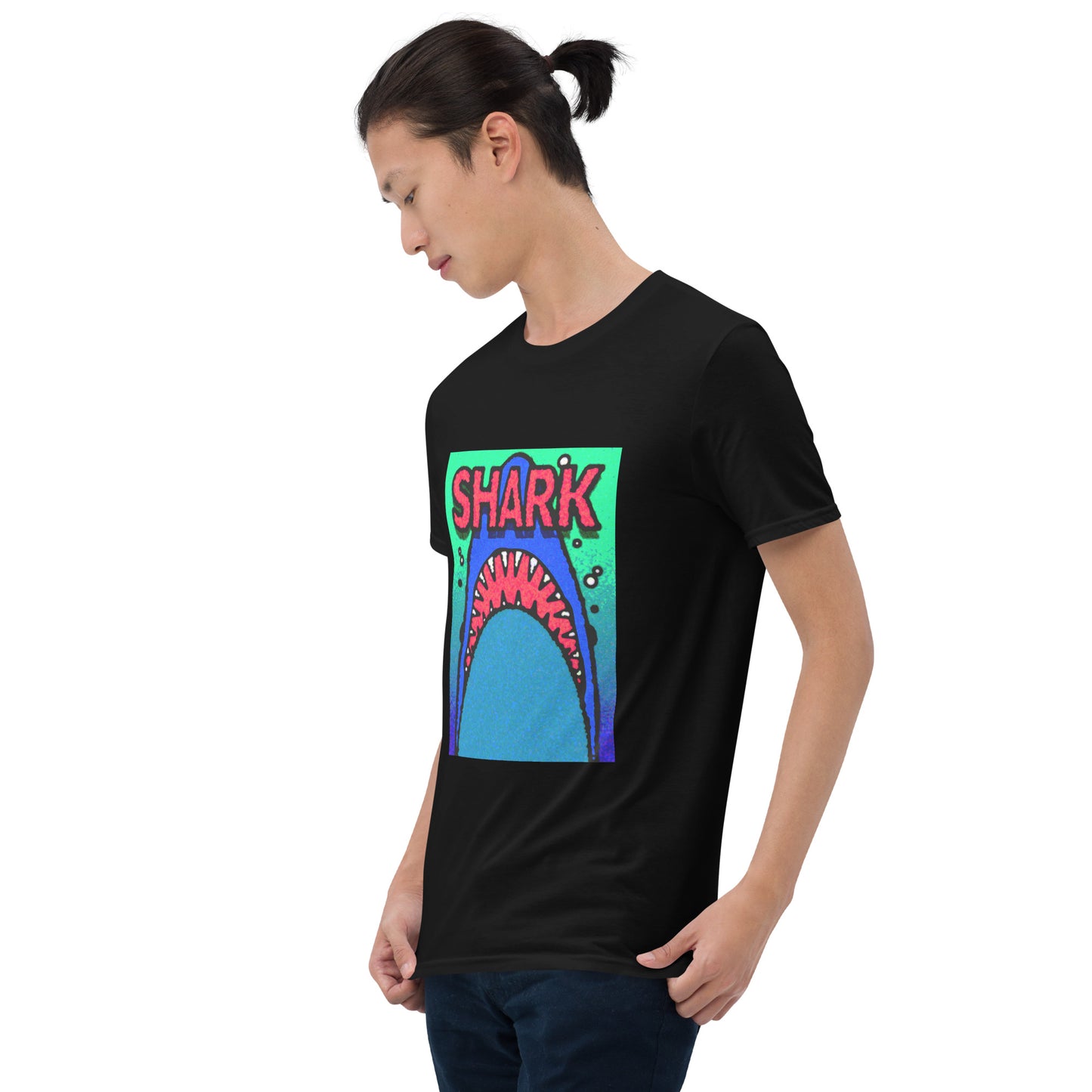 【送料無料】SHARK レッド｜Ｔシャツ（ホワイト・ブラック）