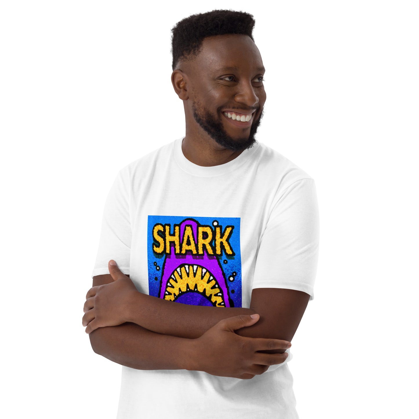 【送料無料】SHARK イエロー｜Ｔシャツ（ホワイト・ブラック）