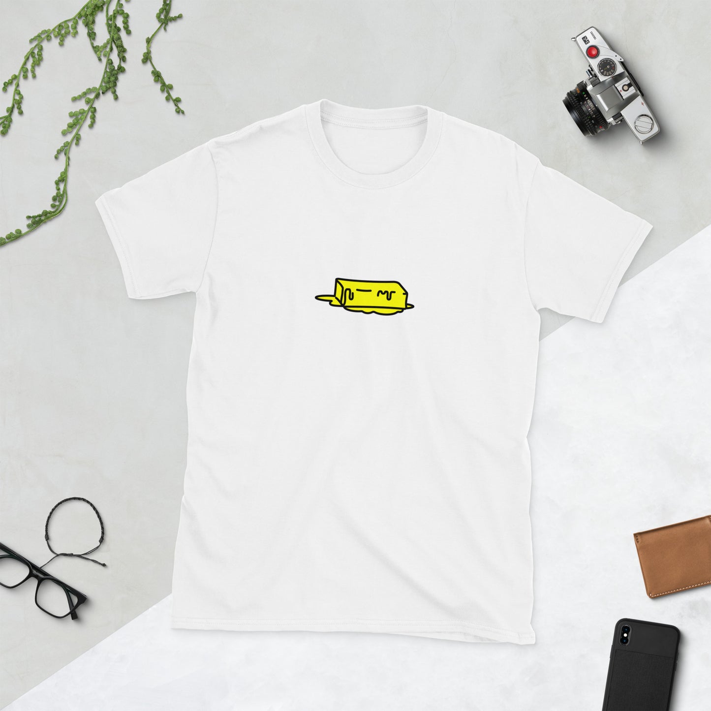 【送料無料】バター｜Ｔシャツ（ホワイト・ブラック）