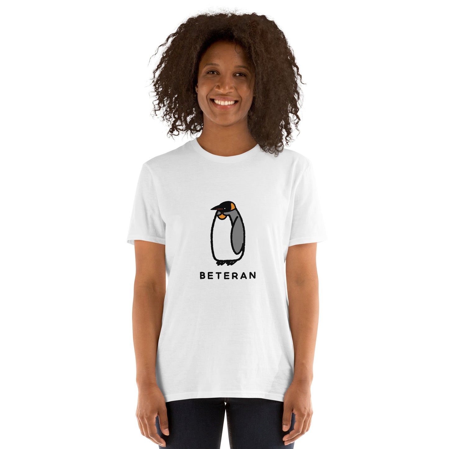 【送料無料】キングペンギン　ベテラン｜Ｔシャツ（ホワイト）