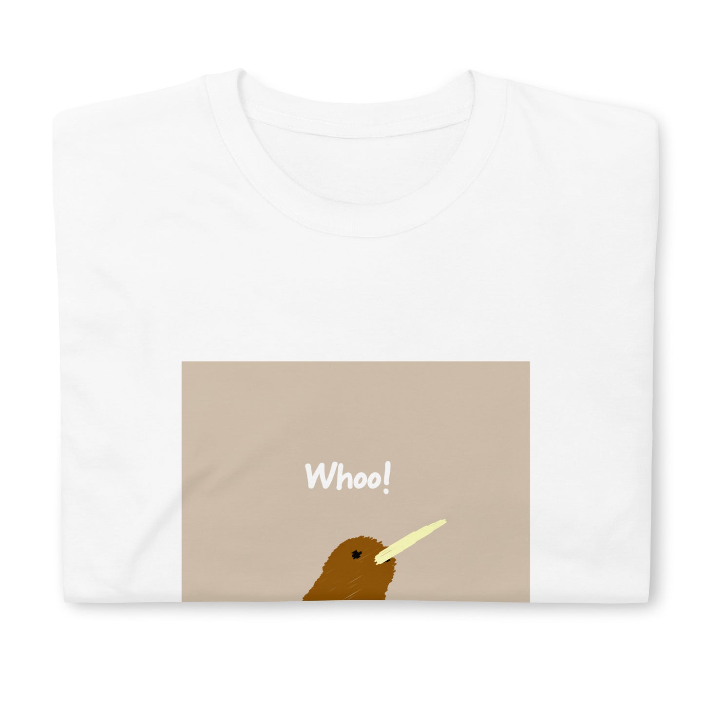 【送料無料】Whoo! ベージュ｜Ｔシャツ（ホワイト・ブラック）