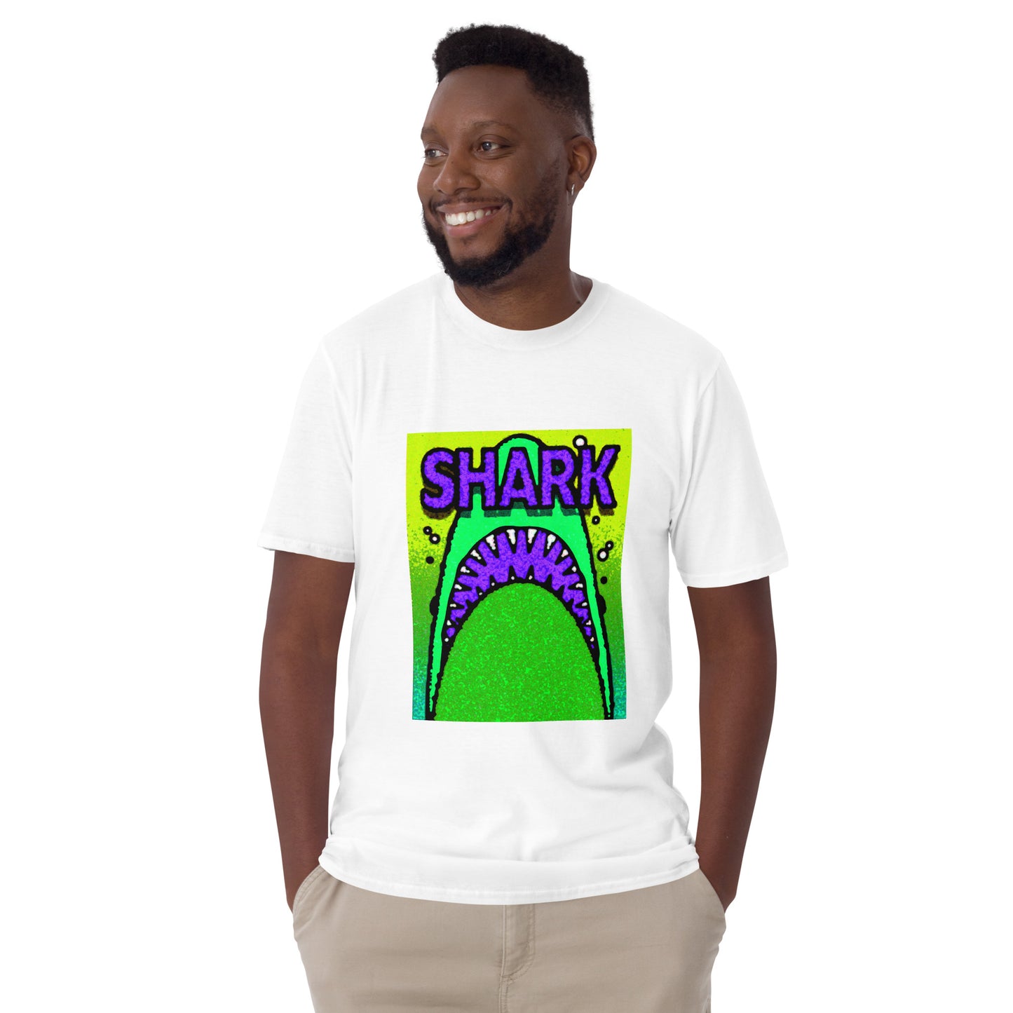 【送料無料】SHARK パープル｜Ｔシャツ（ホワイト・ブラック）