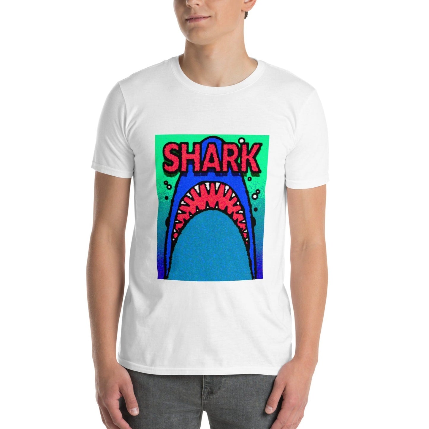 【送料無料】SHARK レッド｜Ｔシャツ（ホワイト・ブラック）