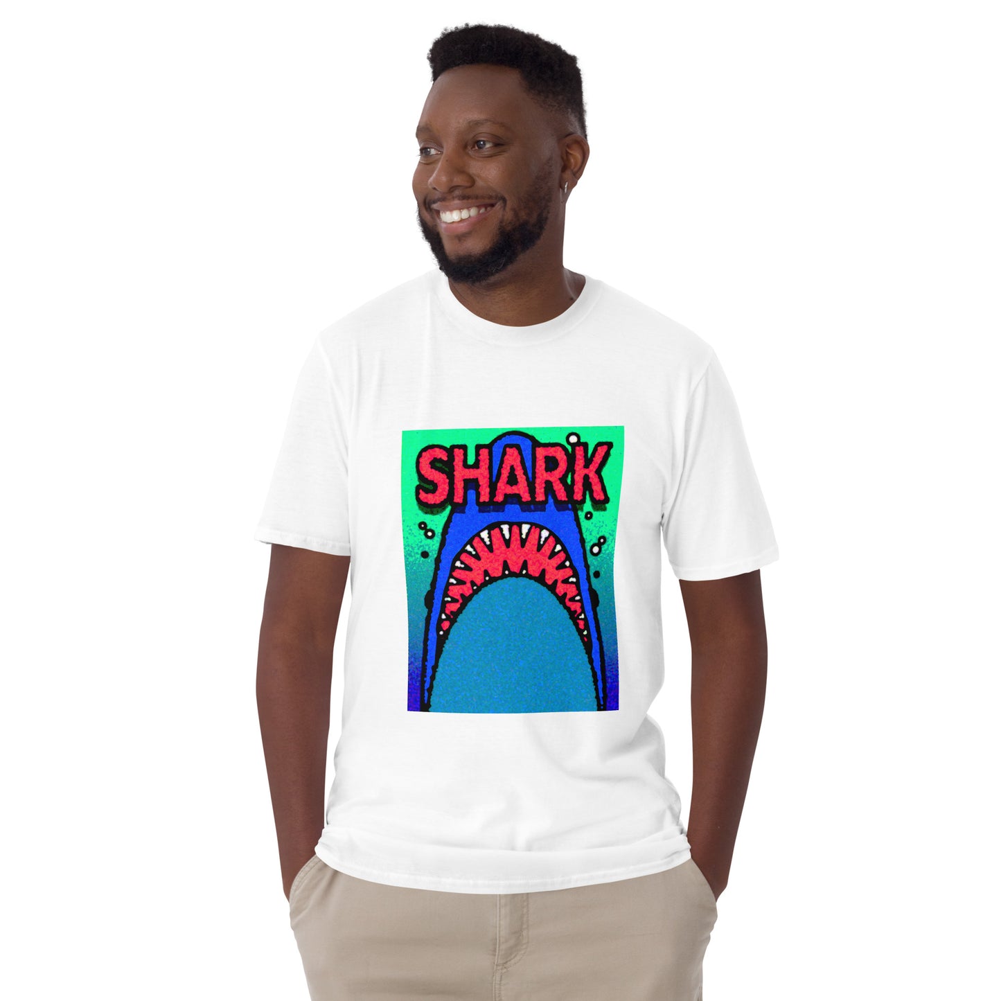 【送料無料】SHARK レッド｜Ｔシャツ（ホワイト・ブラック）