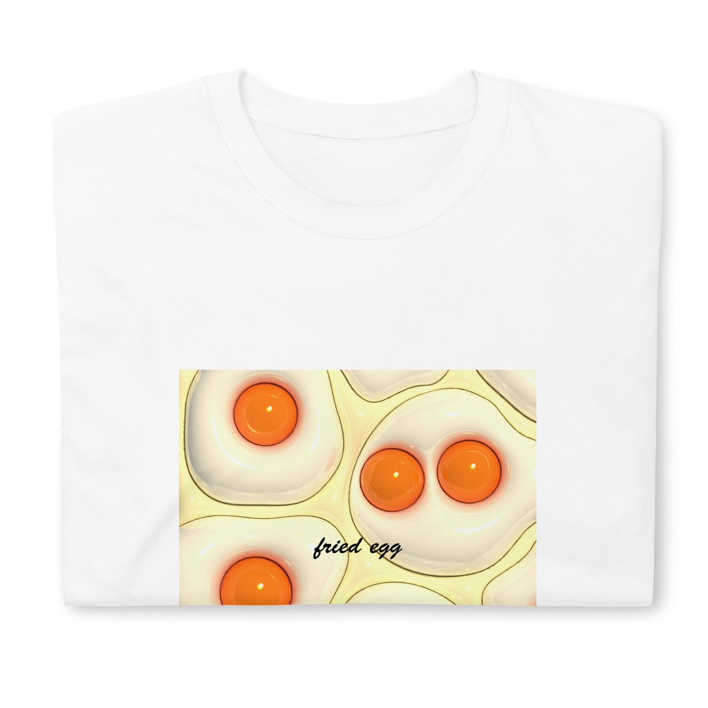 【送料無料】fried egg ホワイト｜Ｔシャツ（ホワイト・ブラック）