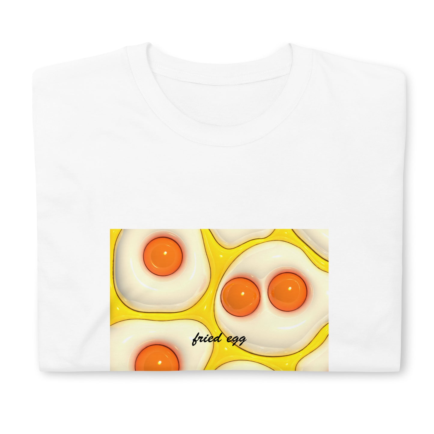 【送料無料】fried egg イエロー｜Ｔシャツ（ホワイト・ブラック）