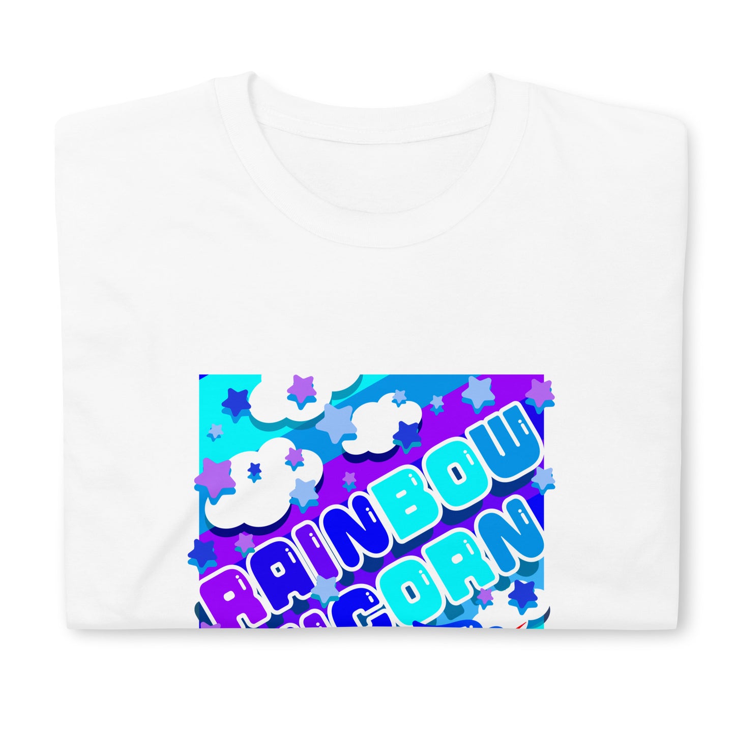 【送料無料】RAINBOW UNICORN ソーダ｜Ｔシャツ（ホワイト・ブラック）