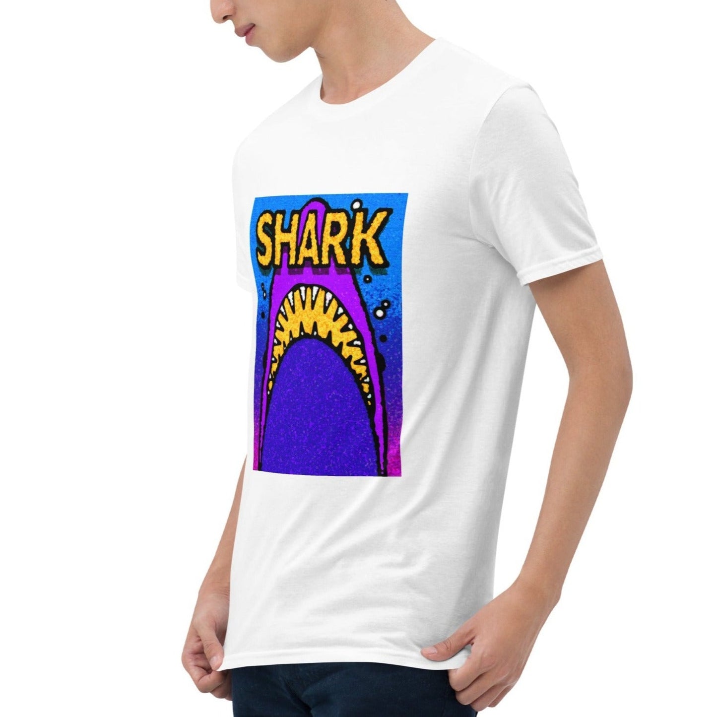 【送料無料】SHARK イエロー｜Ｔシャツ（ホワイト・ブラック）