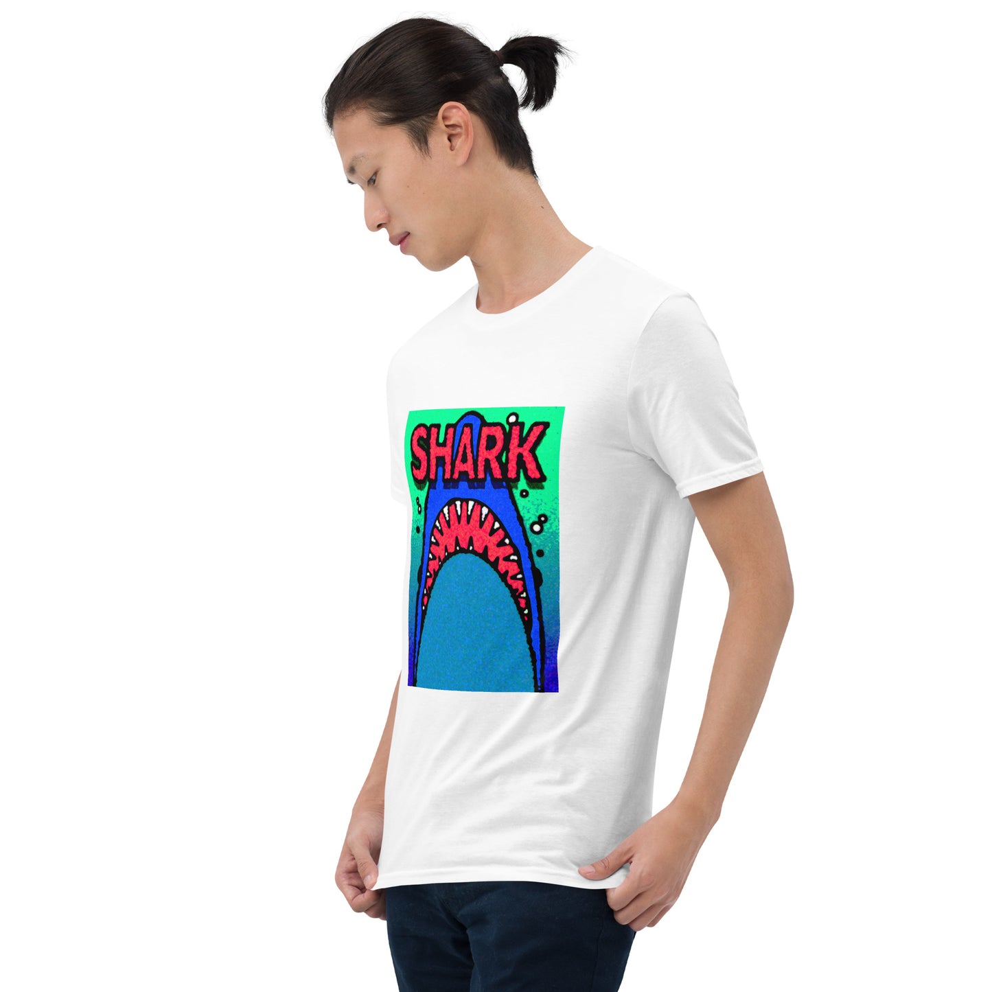 【送料無料】SHARK レッド｜Ｔシャツ（ホワイト・ブラック）