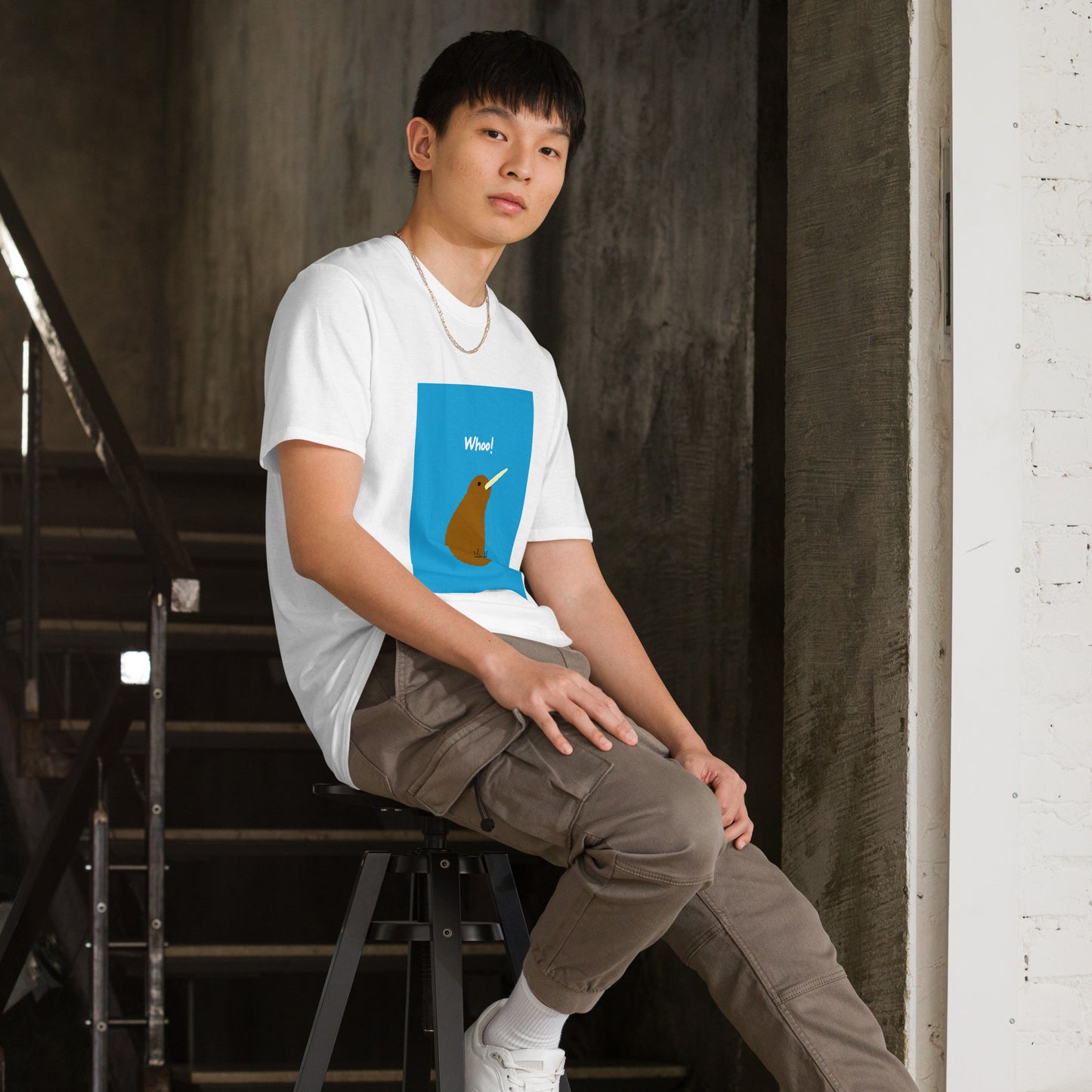 【送料無料】Whoo! スカイブルー｜Ｔシャツ（ホワイト・ブラック）