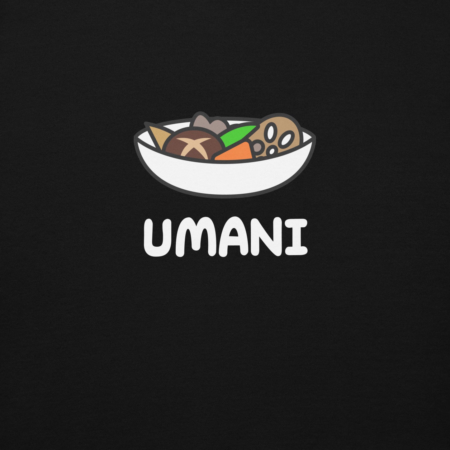 【送料無料】UMANI｜パーカー（ブラック）