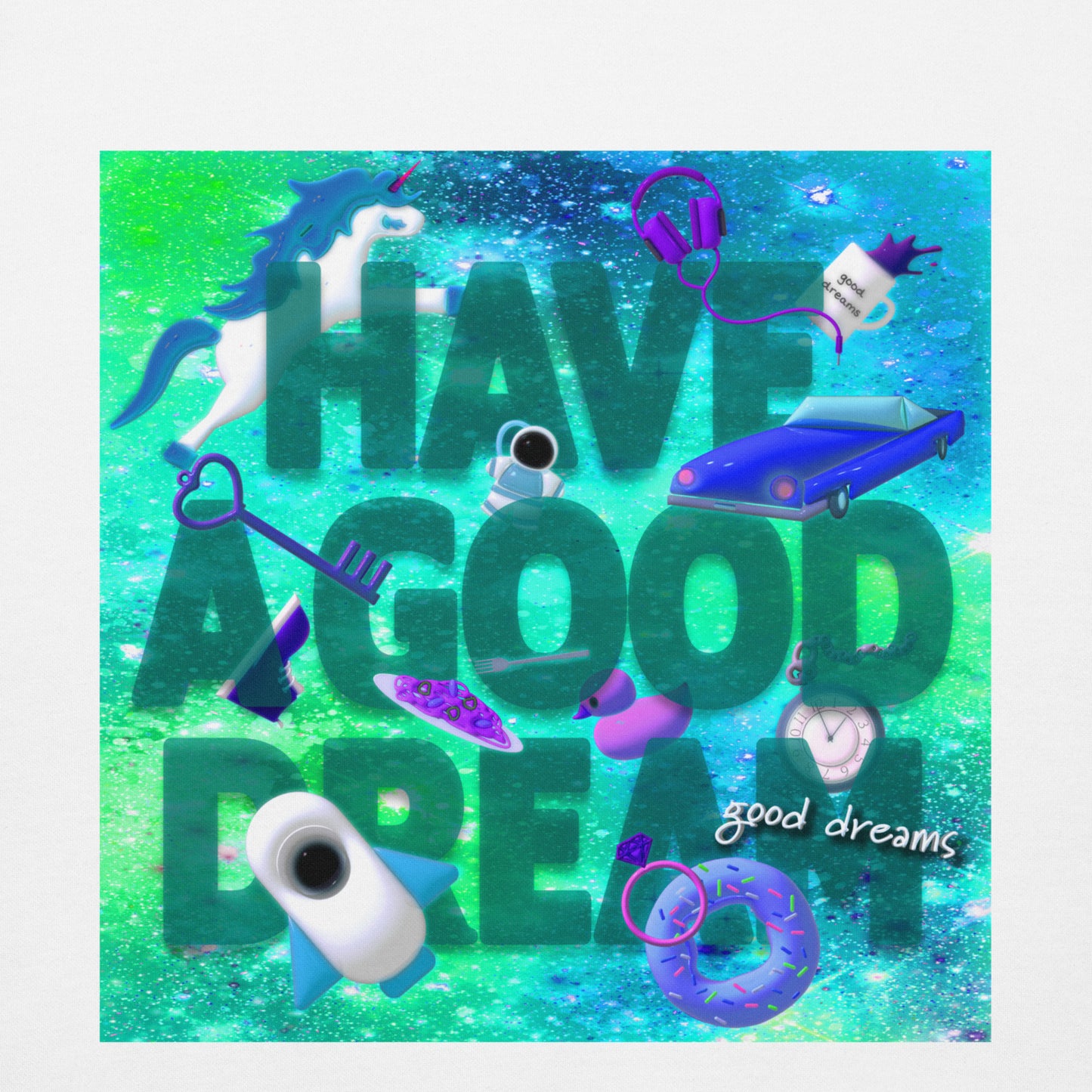 【送料無料】HAVE A GOOD DREAM ソーダ｜パーカー（ホワイト・ブラック）